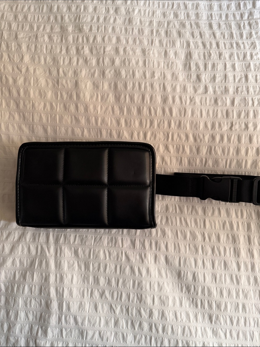 Amanda Uprichard Black Quilted Crossbody